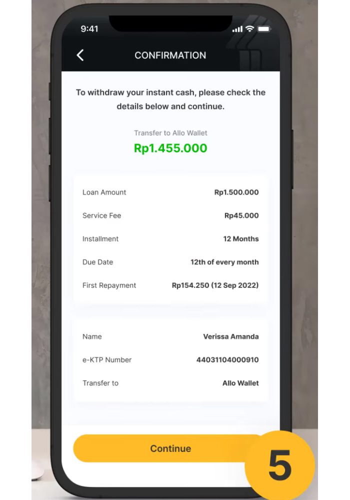Cara Gesek Tunai Allo Bank